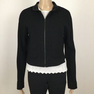 👛 (ANY 2/$60) LIDA BADAY Black Stretchy Sporty Shorty Jacket Fits Like Size 6